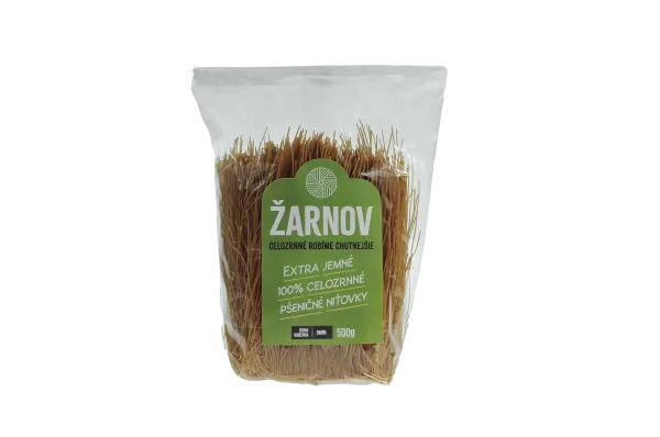 100% Celozrnné Cestoviny Žarnov - Niťovky 500g